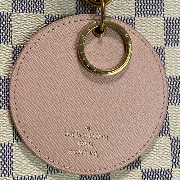 LOUIS VUITTON Limited Edition Damier Azur Tahitienne Bag Charm Key Ring - Picture 5 of 6